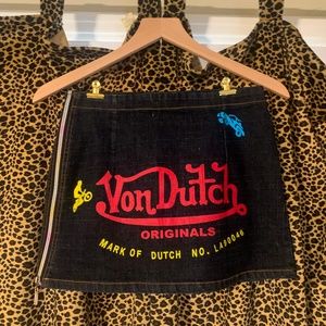 Von Dutch denim skirt